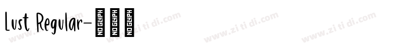 Lust Regular字体转换